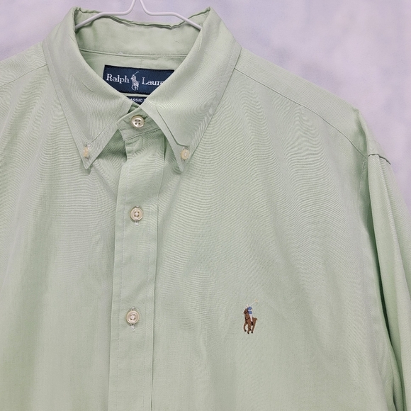 Polo Ralph Lauren Long Sleeve Button Down Shirt Classic Fit 16 1/2 32-33 - Picture 2 of 7